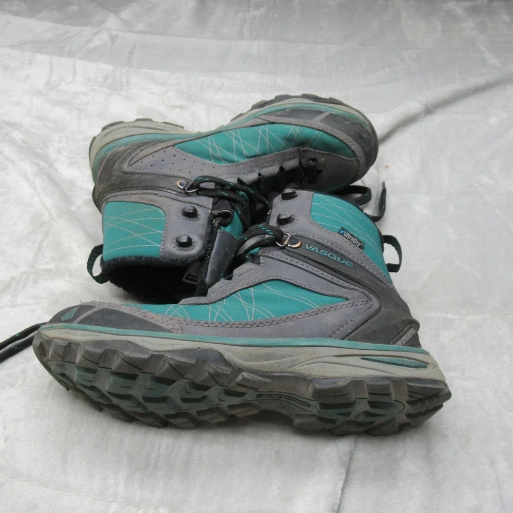 Vasque‎ Women Hiking Boot 7M Green Waterproof 200g Insulated Trail Coldspark